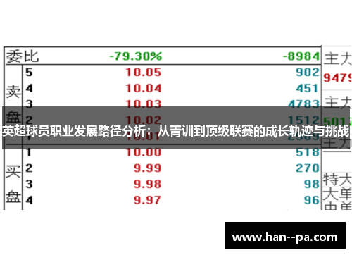 英超球员职业发展路径分析：从青训到顶级联赛的成长轨迹与挑战